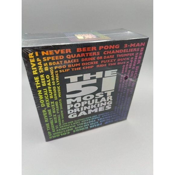 The 51 Most Popular Adult Drinking Games For Parties BRAND NEW SEALED - Picture 1 of 4
